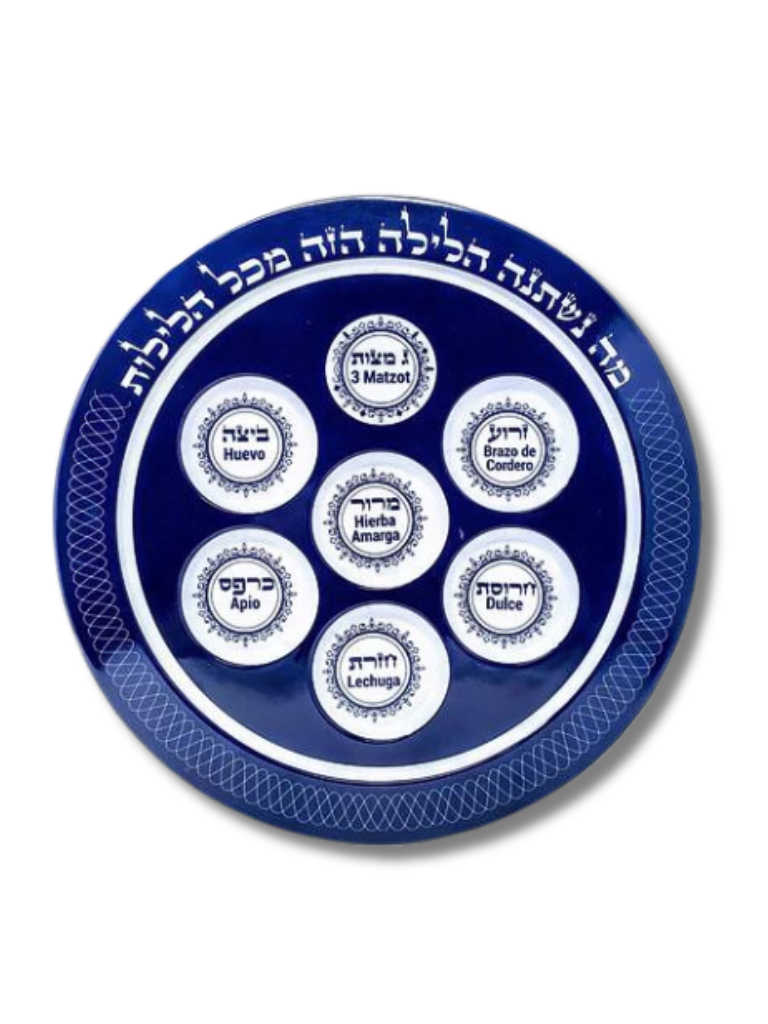 Platon de Pesaj keara Azul de melamina 11110
