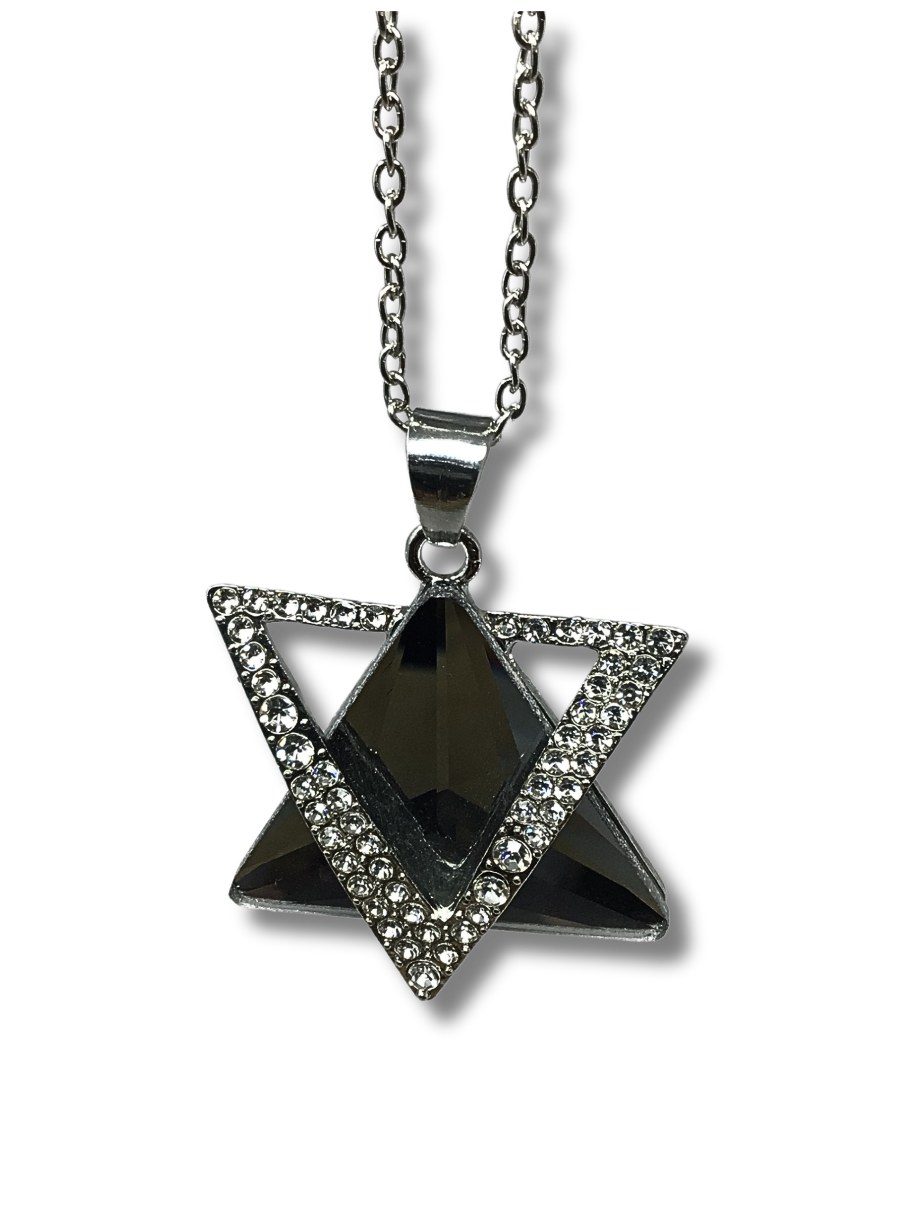 Collar Maguen cristal plata 12012