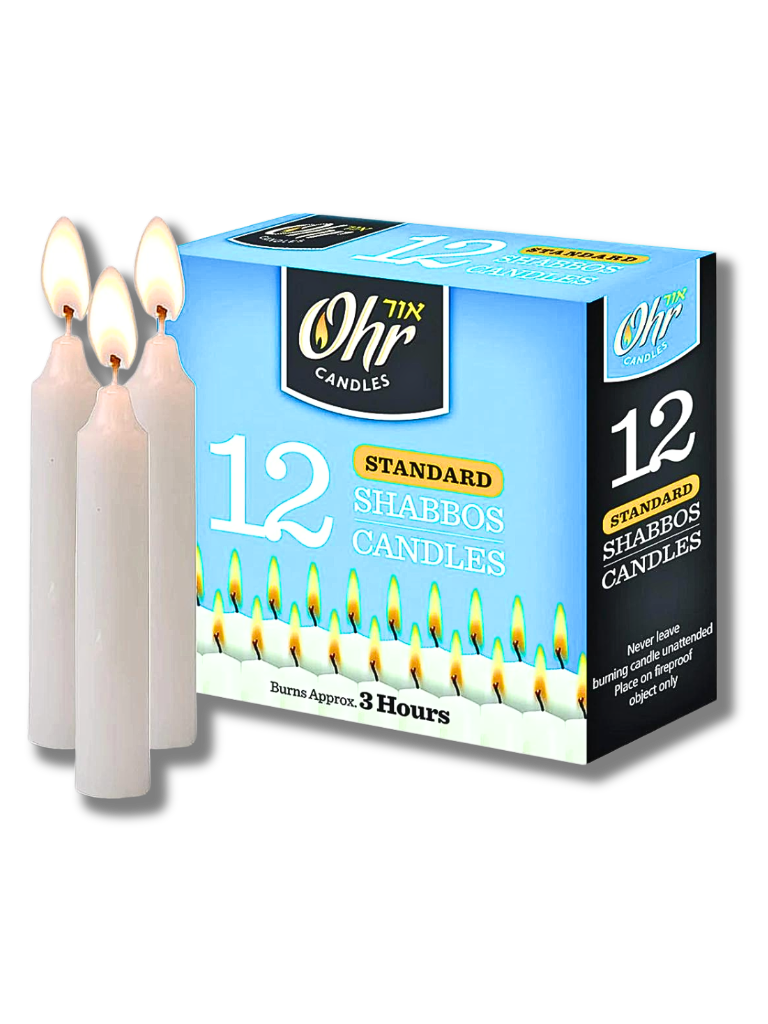 Velas para shabat 3 horas standard (caja de 12 pzs.) 26013