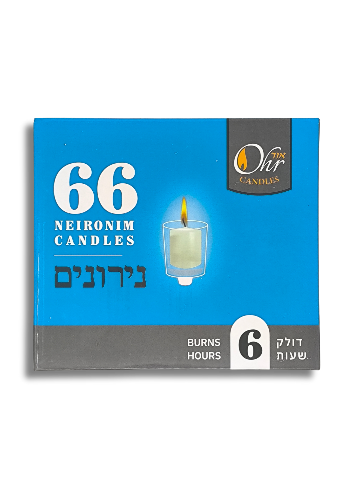 Velas para shabat 6 horas caja con 66 piezas 11566