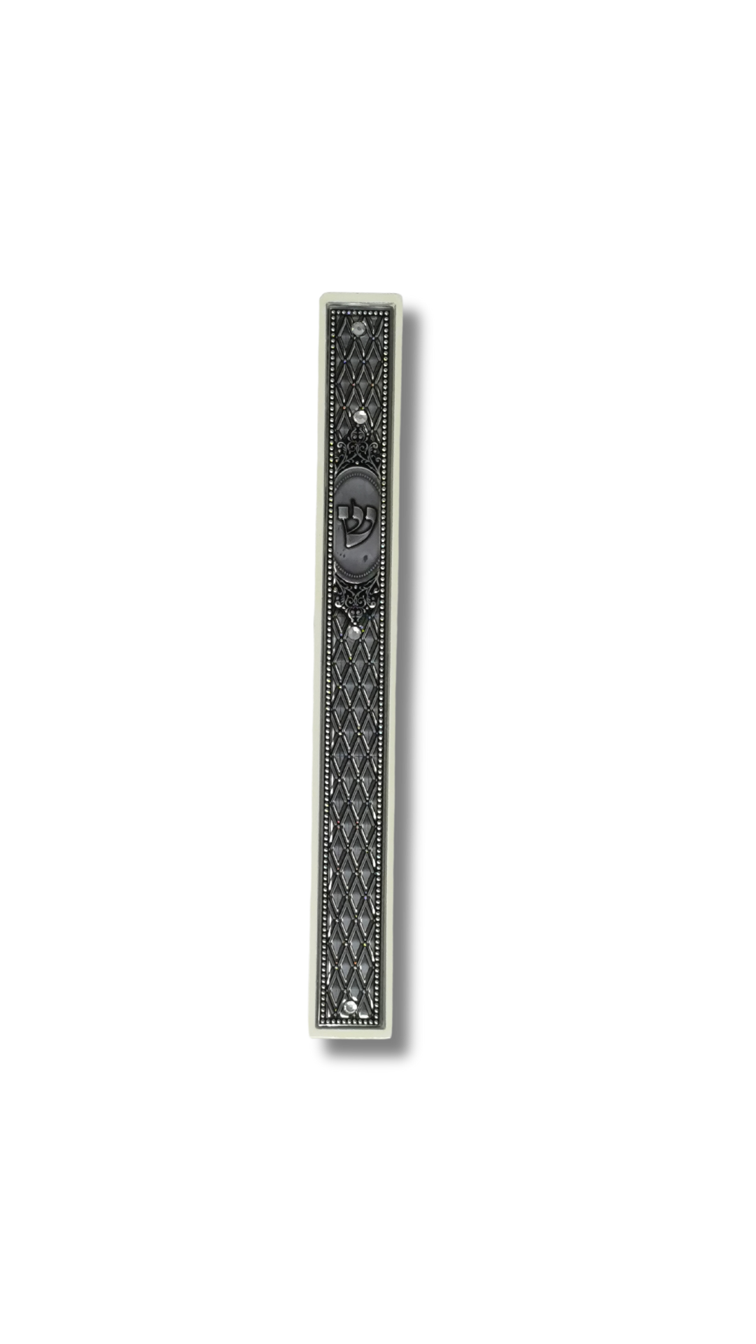 Estuche para mezuza de madera con placa 16.5cm 23790