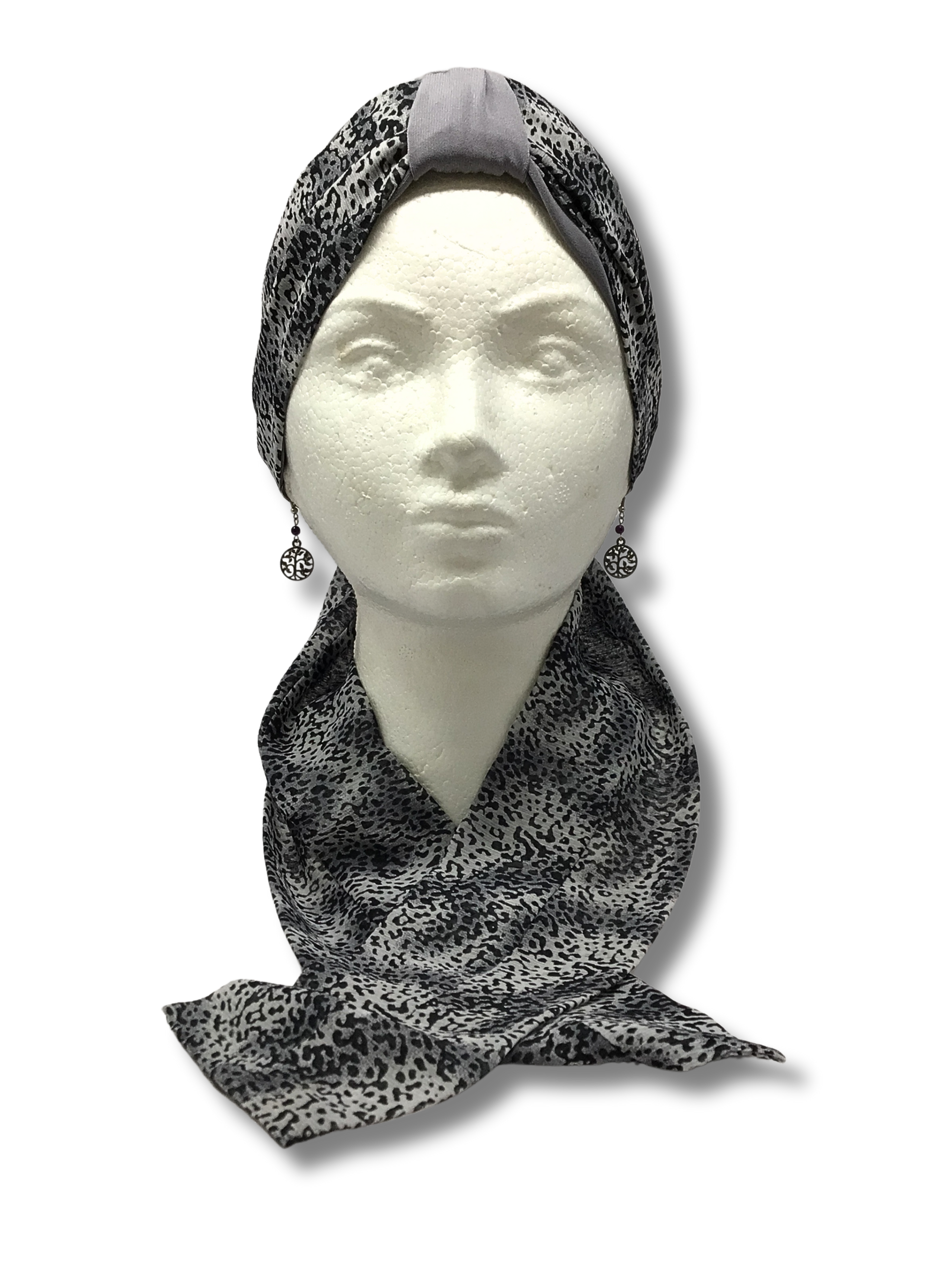 Kisui Rosh mascada gris, leopardo 20120