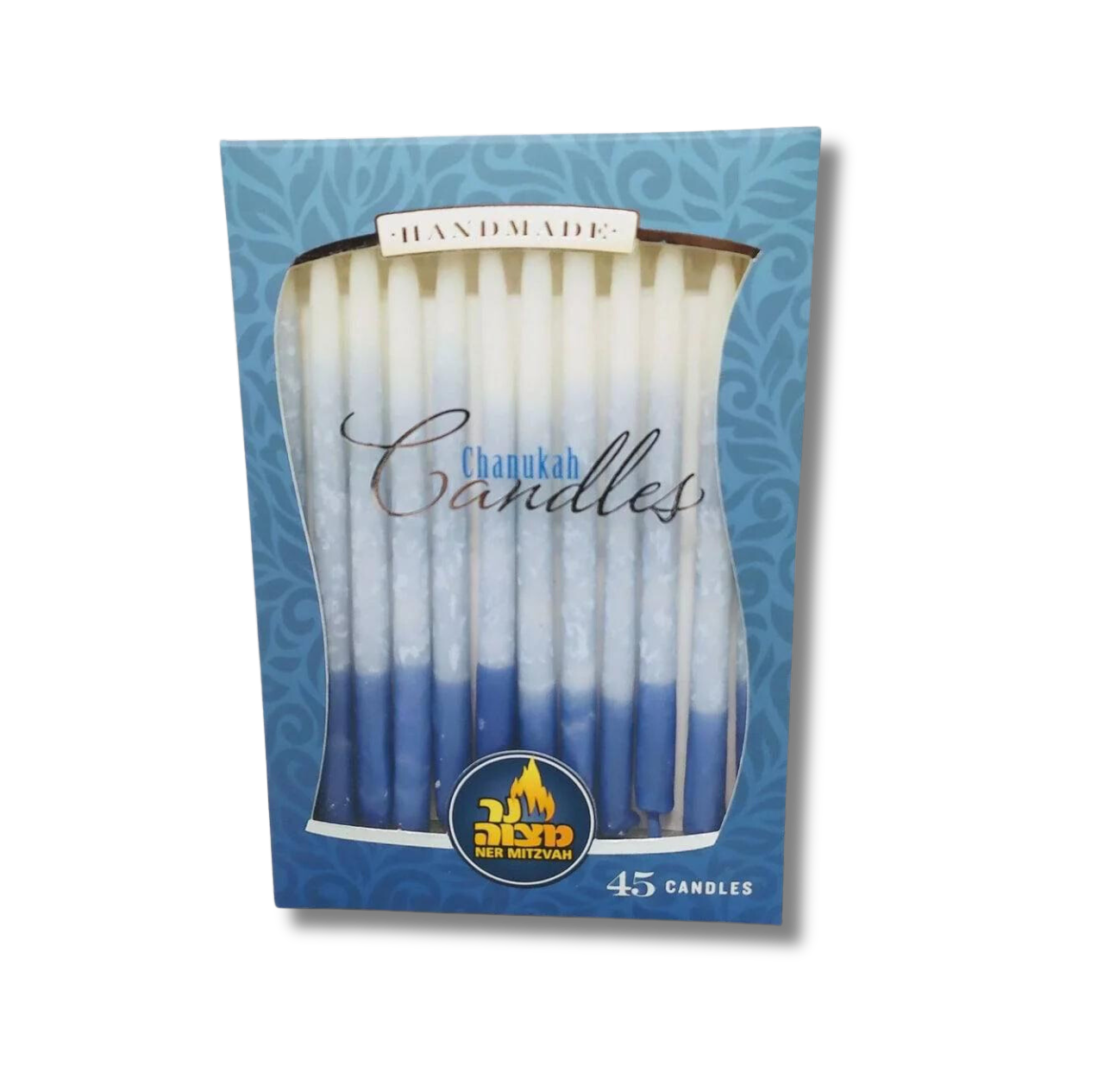 Velas Januka Blanca Con Azul 28301
