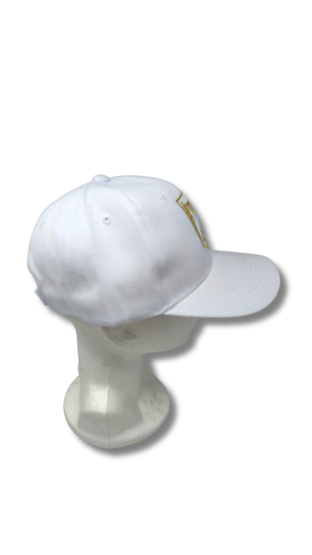 Gorra blanca Menora & Israel dorado 11523