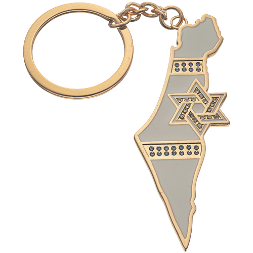 “Llavero israel con incrustaciones de piedra de 5 cm” 42597