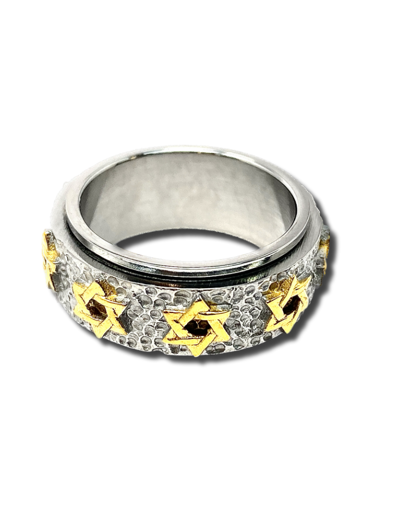 Golden Magen David ring