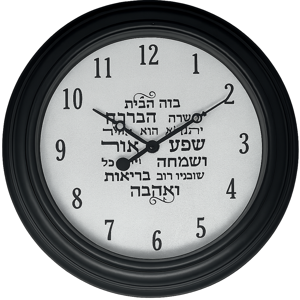 Reloj de pared con bendicion del hogar 40553