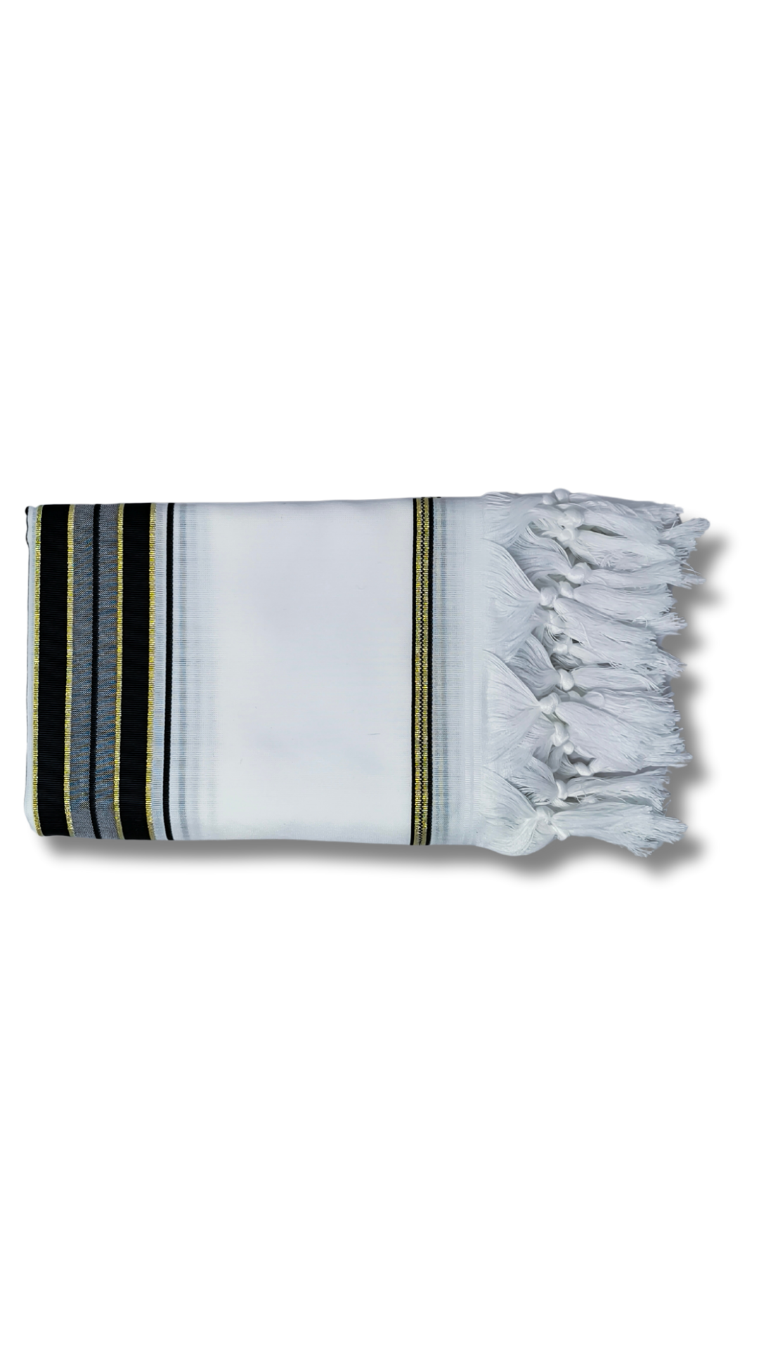 Talit Gadol Akrilan talla 60 negro dorado TY 12326