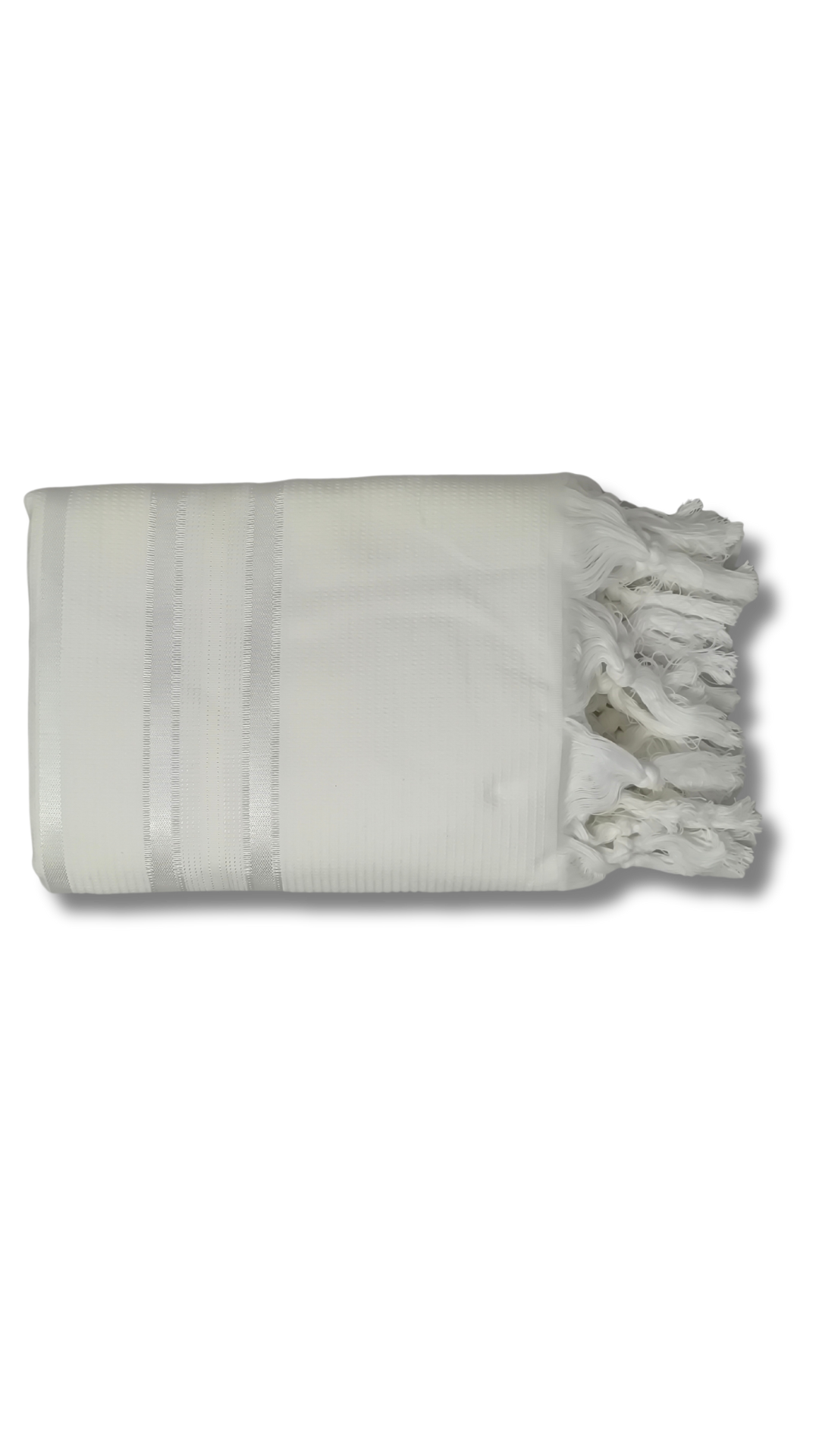 Tallit Gadol Cotton Size 60 White Non-Slip TY