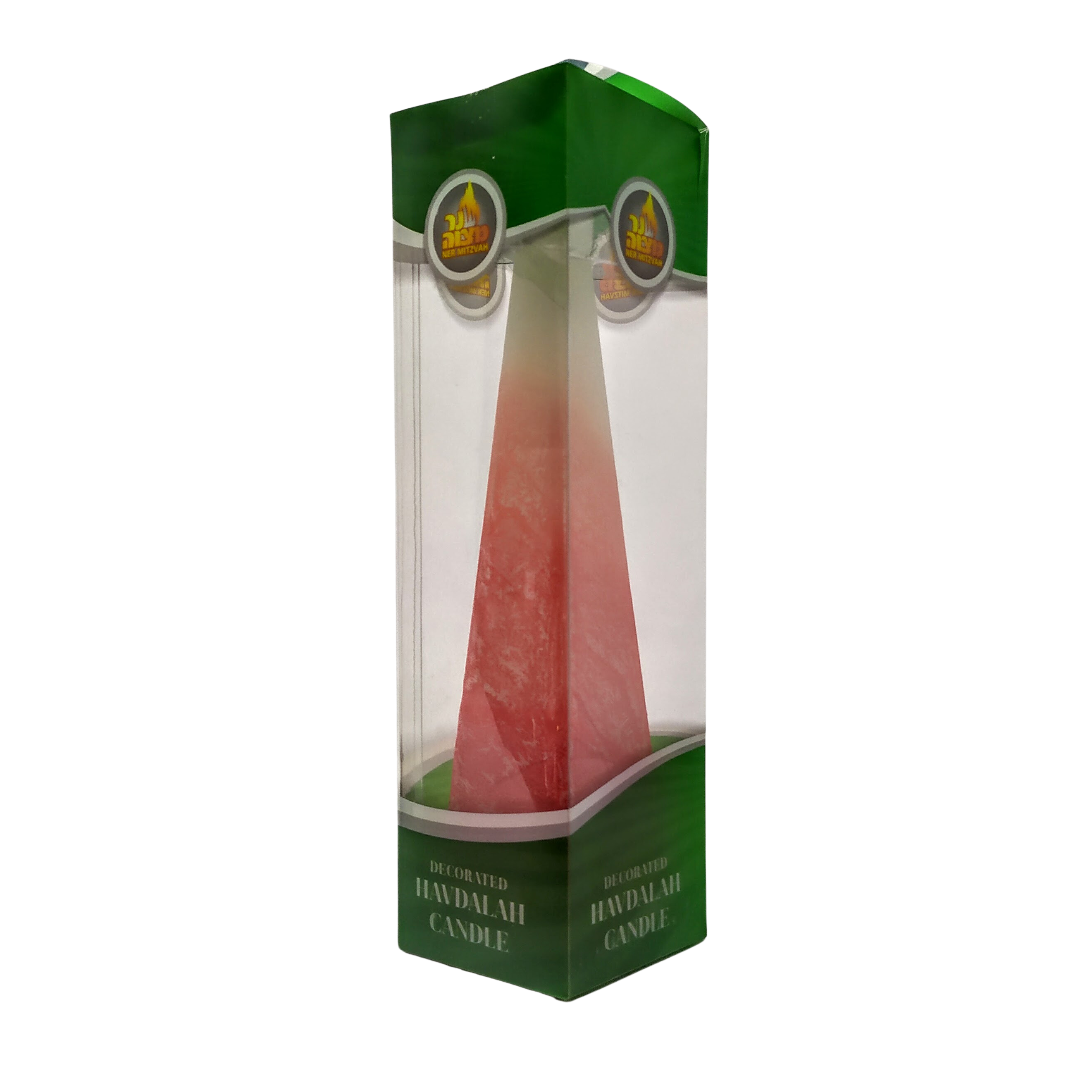 Decorative pyramid-shaped habdala candle 20070