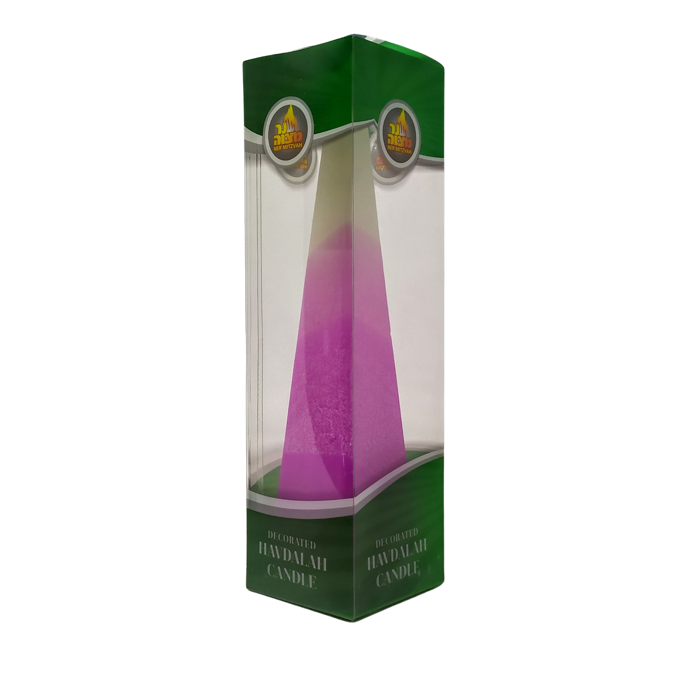 Decorative pyramid-shaped habdala candle 20070