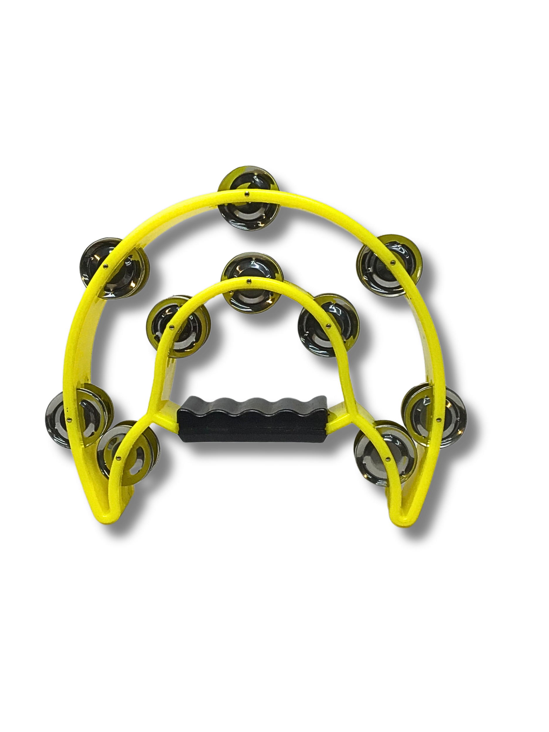 Half Moon Tambourine Double Row of Jingles