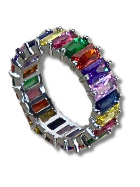 Anillo cristal de circonia talla 7 11525