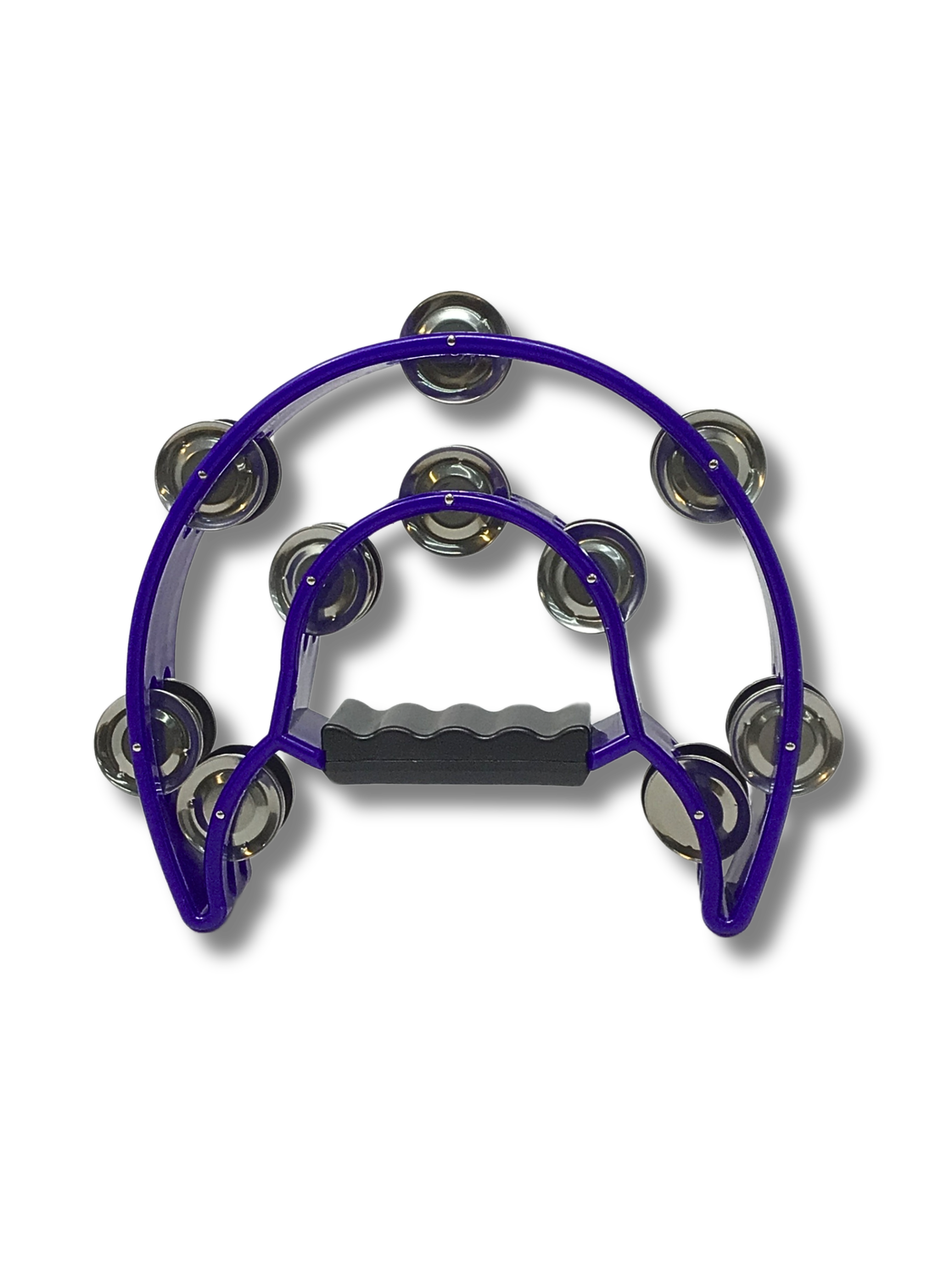 Half Moon Tambourine Double Row of Jingles