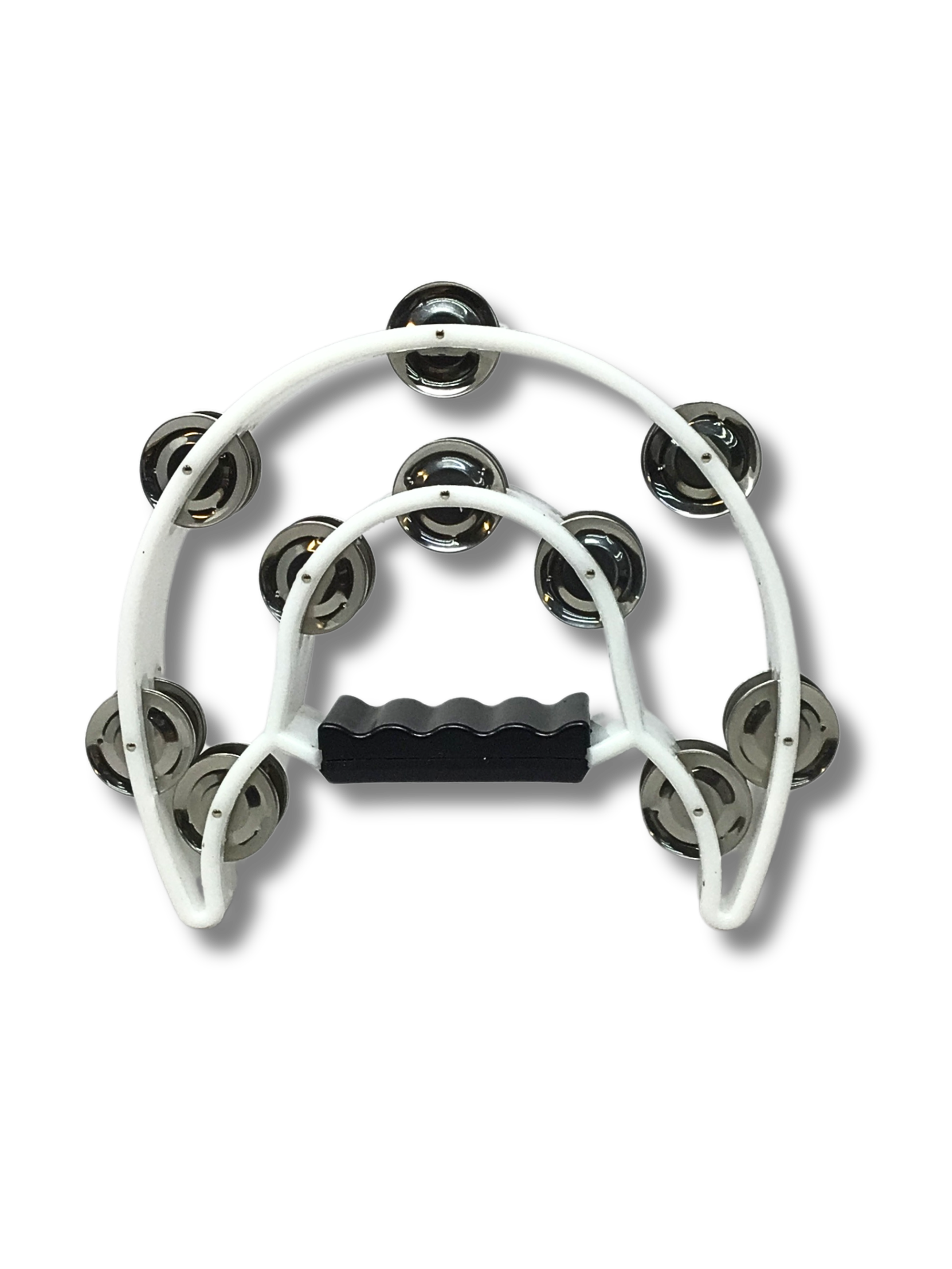 Half Moon Tambourine Double Row of Jingles