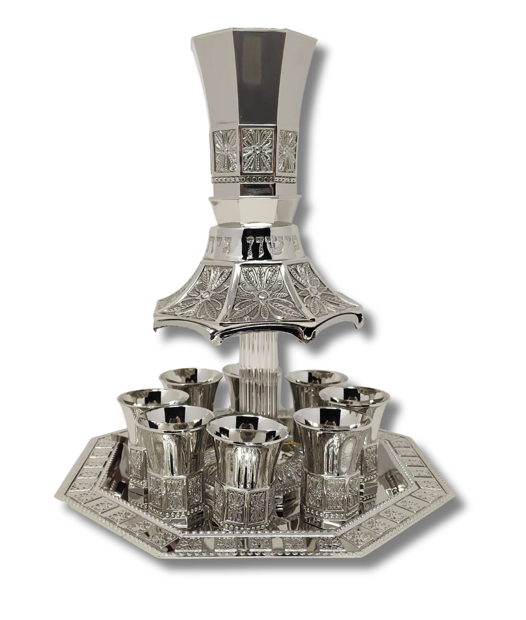 8-bowl fountain engraved with Kabbalistic rivers 40007