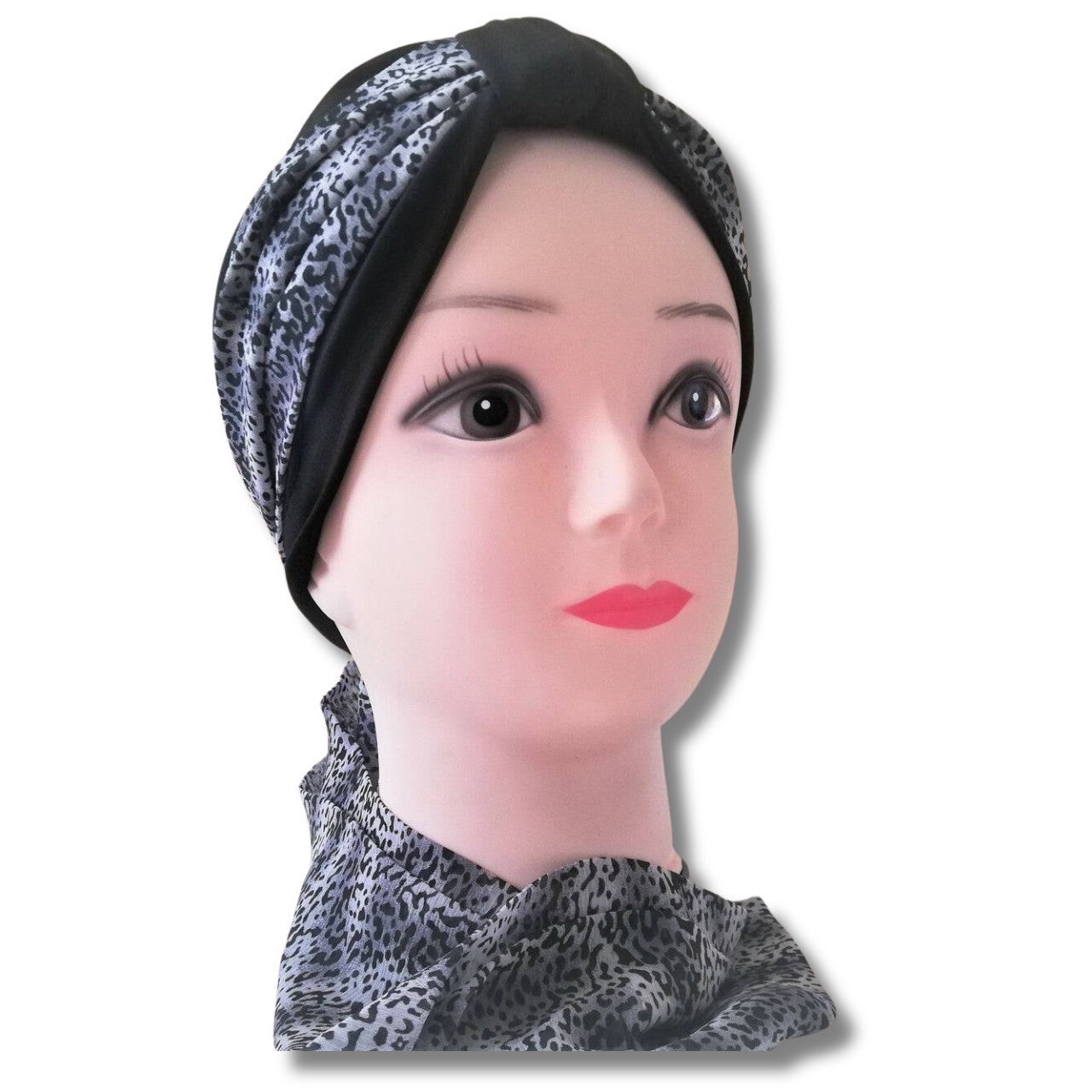 Kisui Rosh mascada negro, leopardo 10091