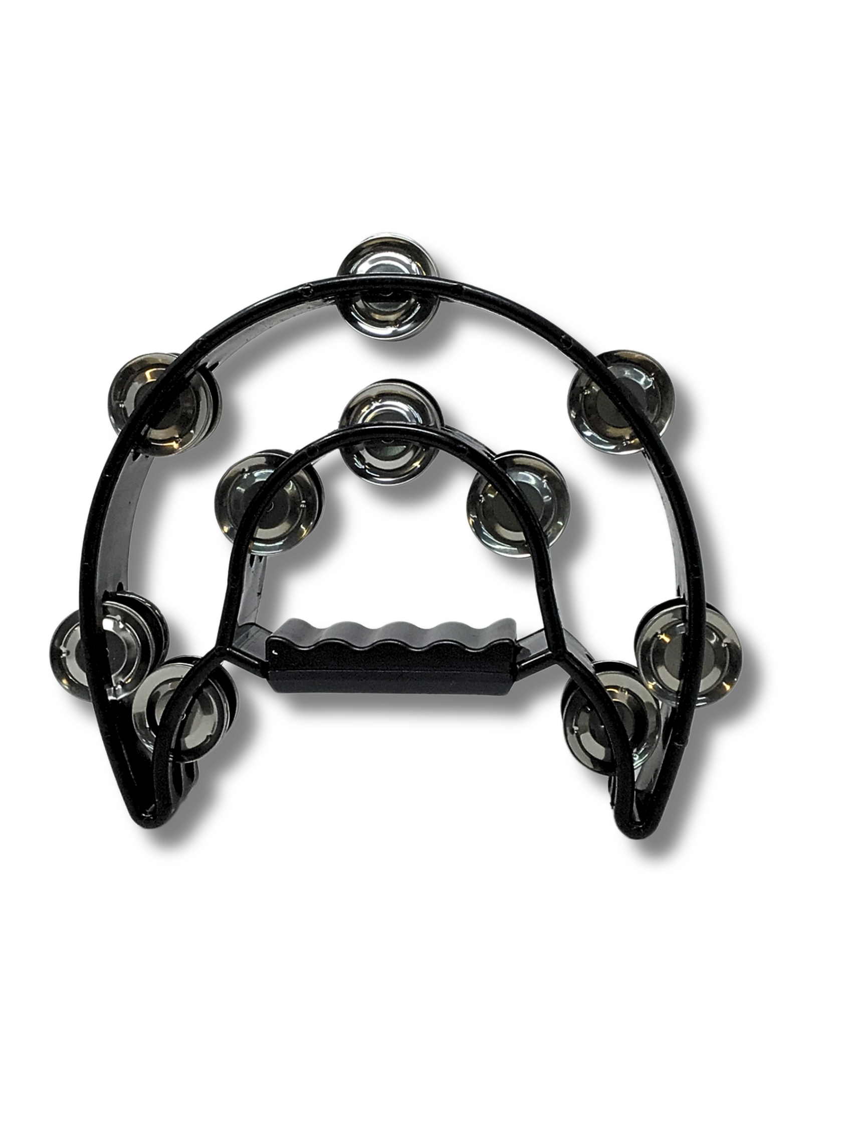 Half Moon Tambourine Double Row of Jingles