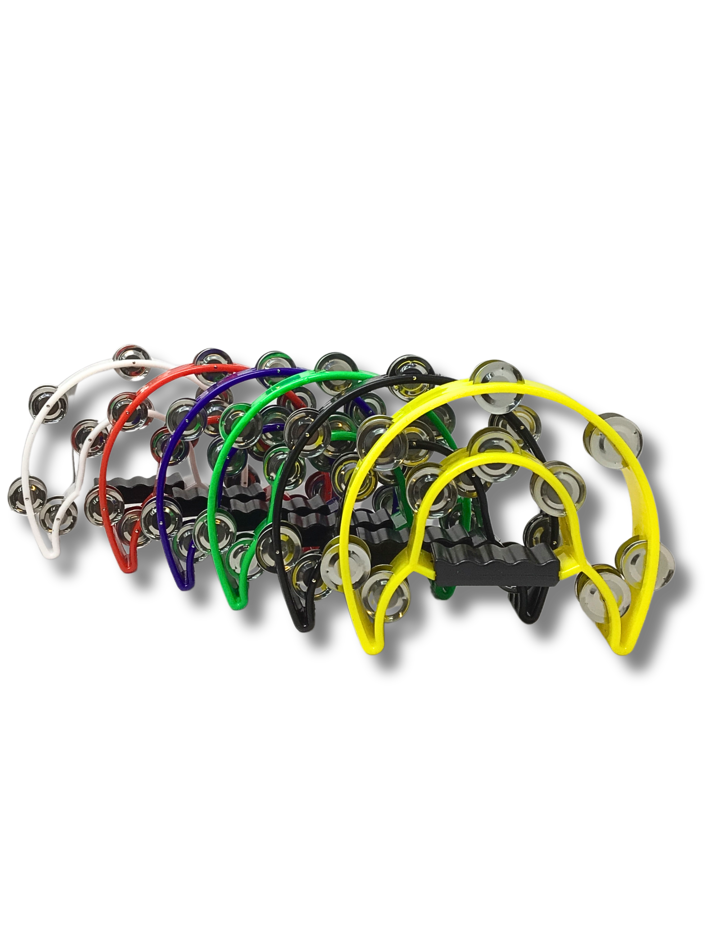 Half Moon Tambourine Double Row of Jingles