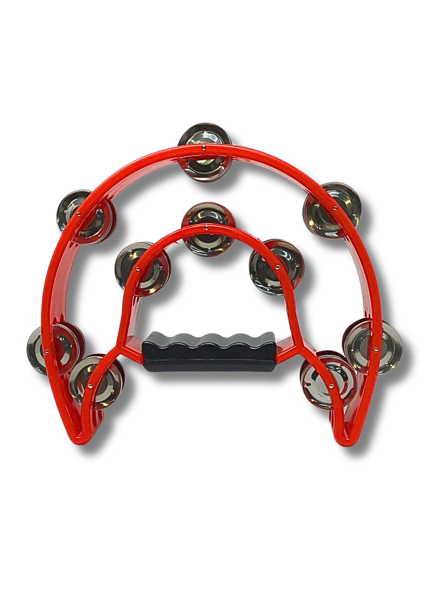 Half Moon Tambourine Double Row of Jingles