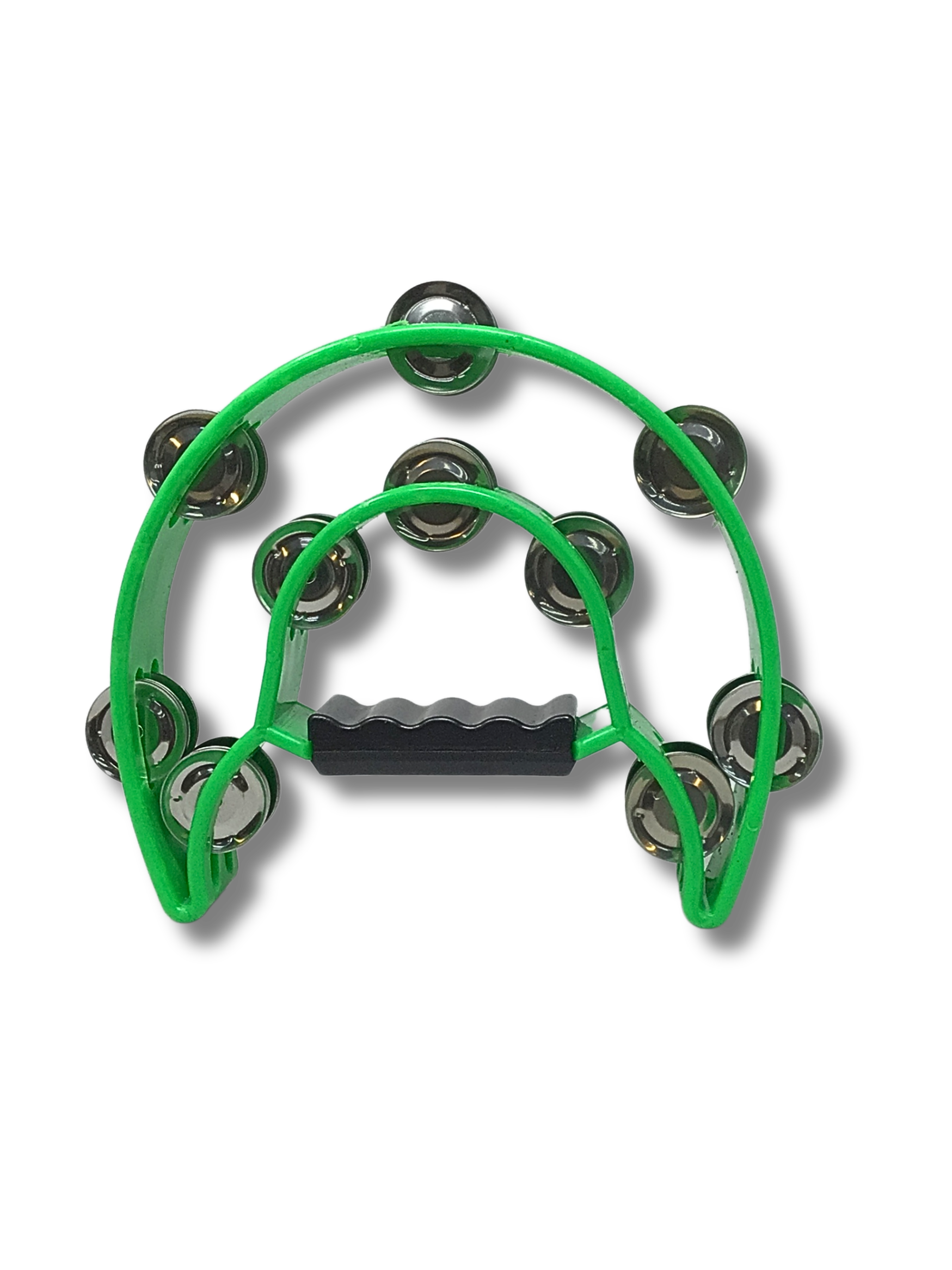 Half Moon Tambourine Double Row of Jingles