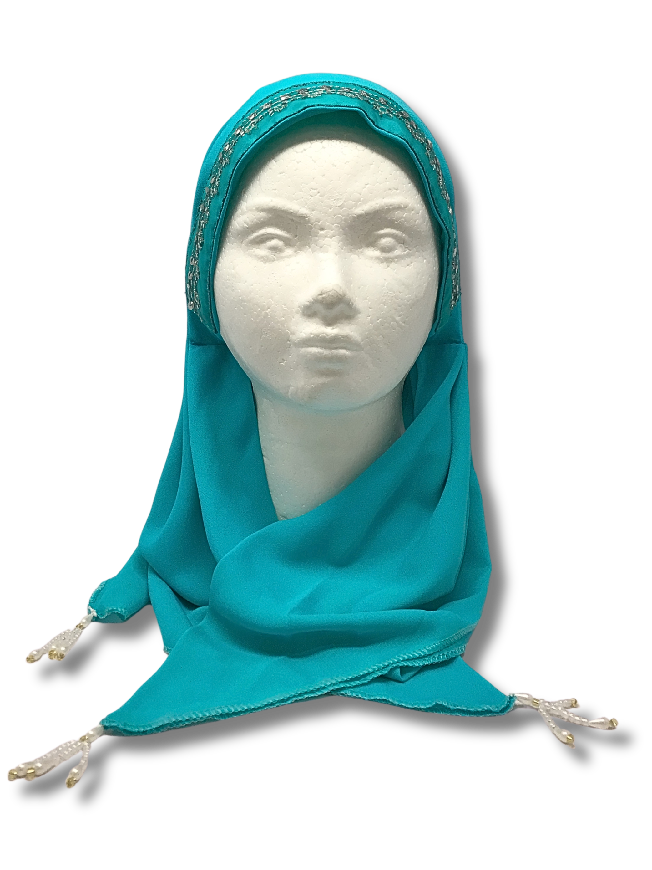 Kisui Rosh long turquoise fantasy ribbon, turquoise 10078