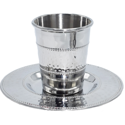 Copa kidush shabat martillada 12476 - Libreria Jerusalem Centro