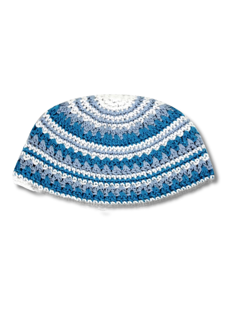 Kipa Najman gris, azul y blanco 23cm 14997