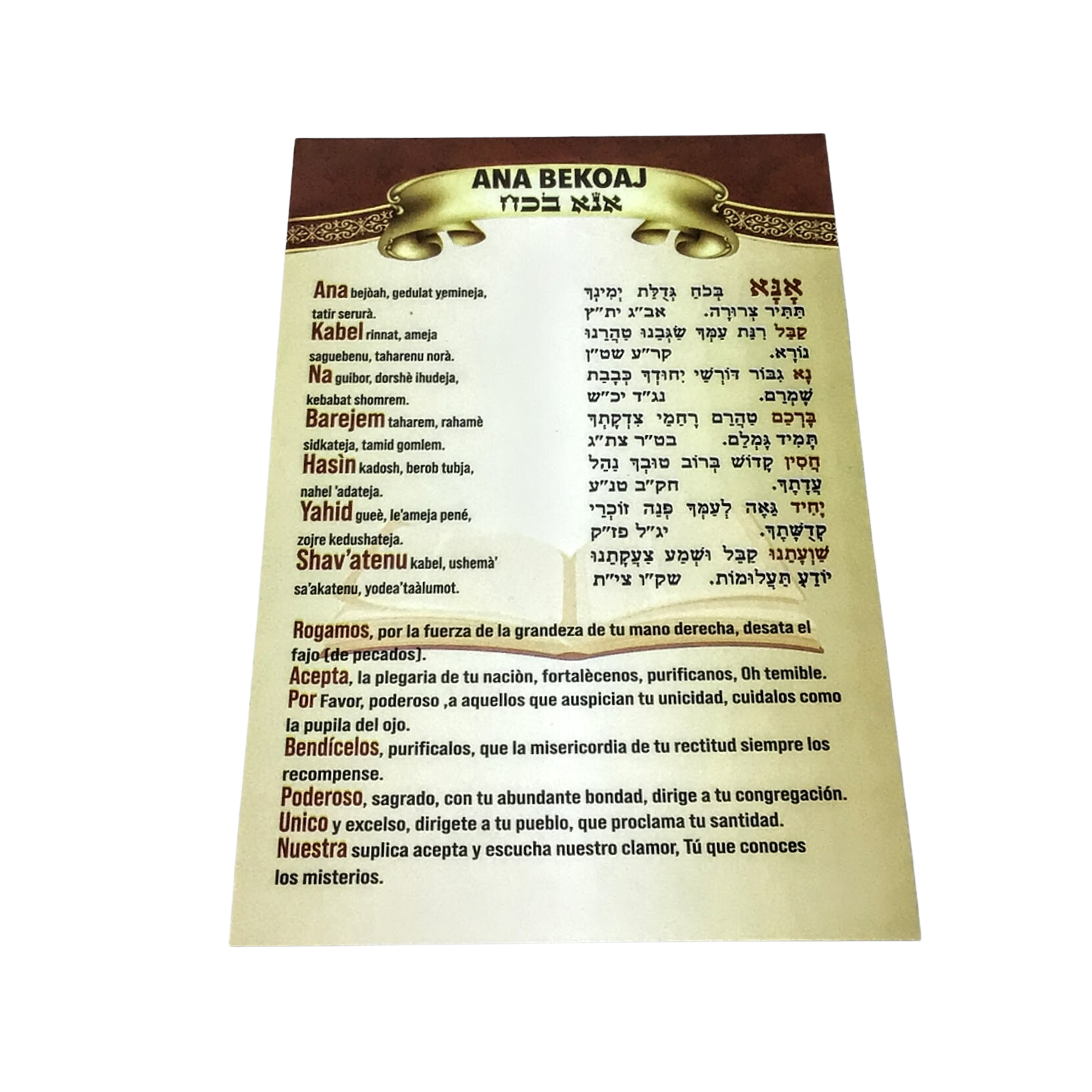 Poster Ana Bekoaj tamaño mediano