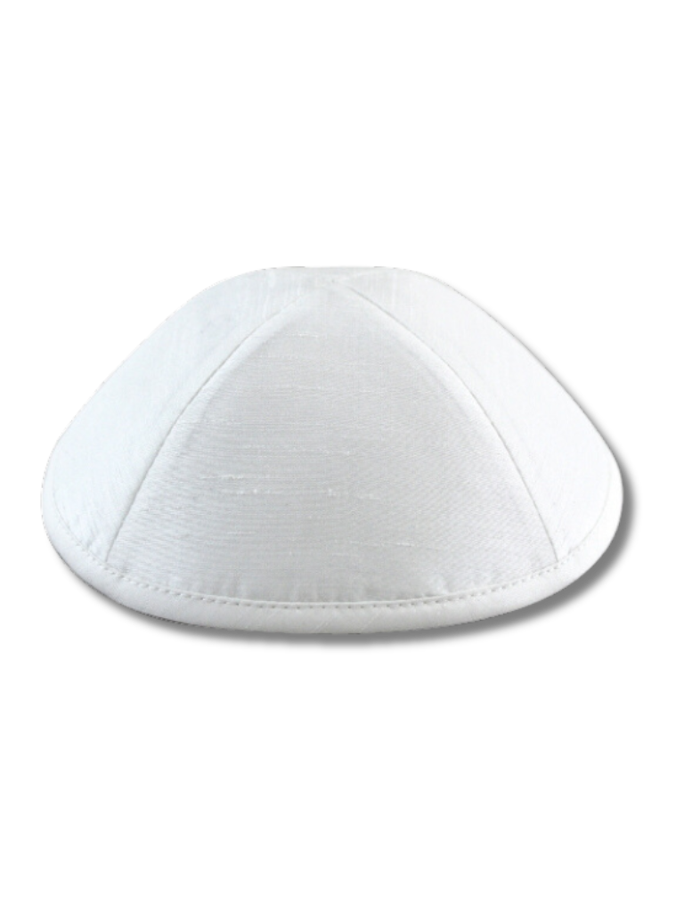 White Silk Kipa 19531