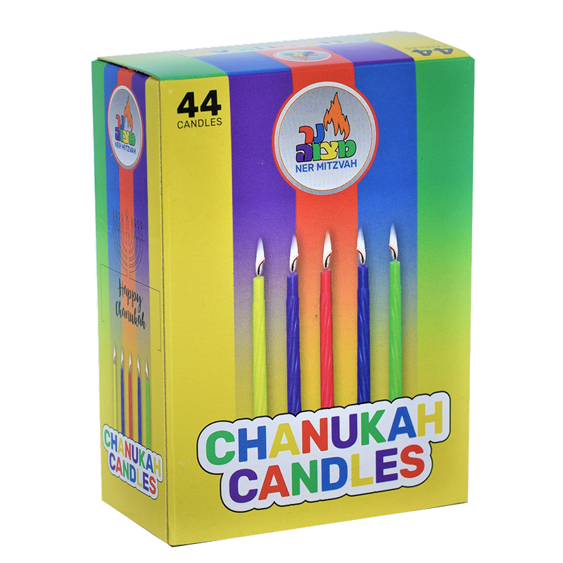 Colored Hanukkah candles 28001