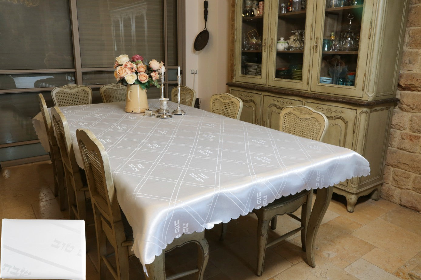 Mantel de raso satinado para mesa 140 X 350 cm. 63408
