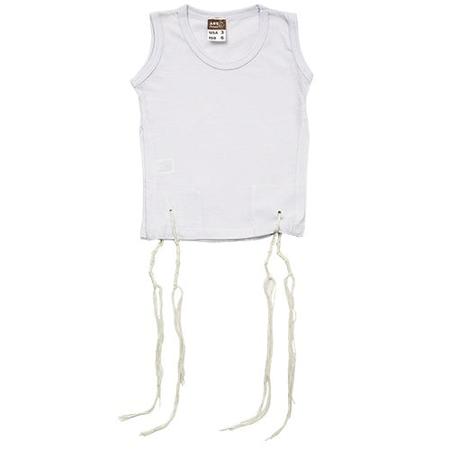 Talit katan de playera de algodon cuello redondo sin mangas talla 12 65093