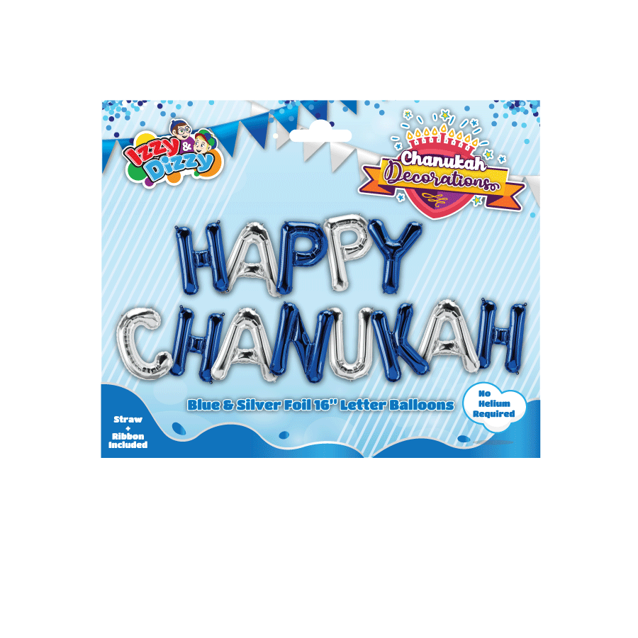 Happy chanukah letras globos 78286