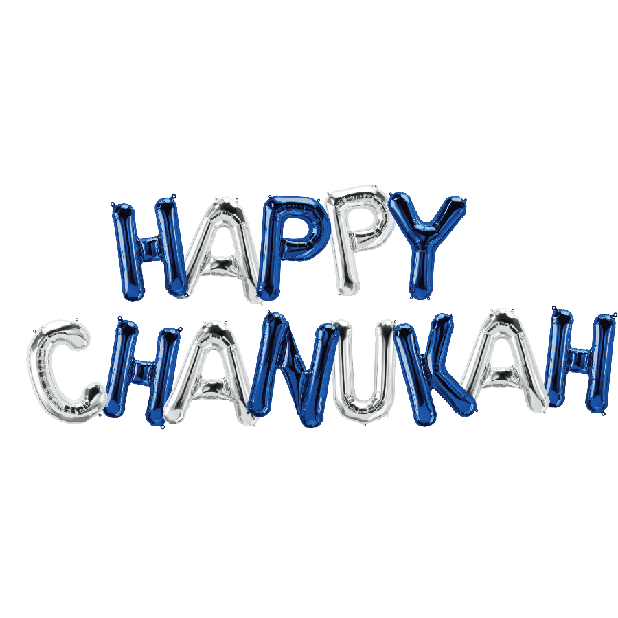 Happy chanukah letras globos 78286