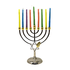 Janukia 9 brazos Tiferet Yerushalaim 18 cm para velas cod 96131