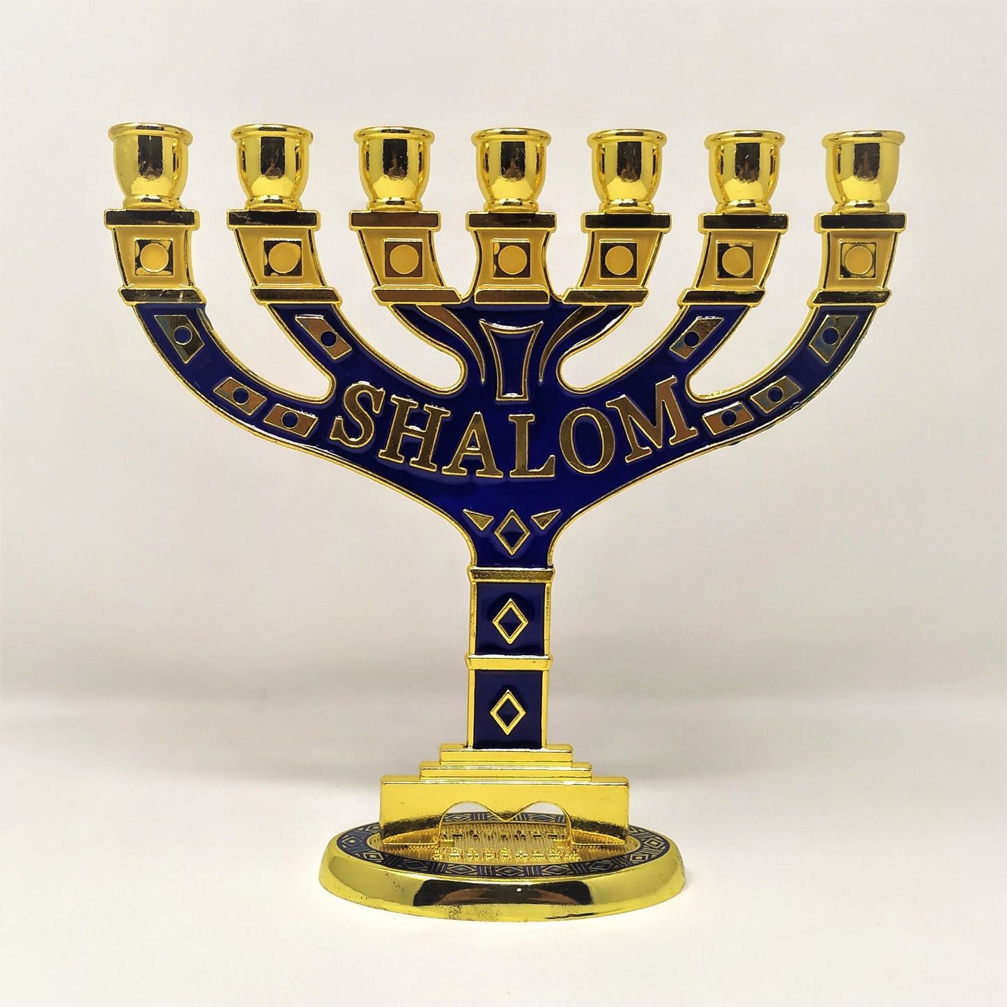 Menora 7 brazos Shalom 16 cm 96134