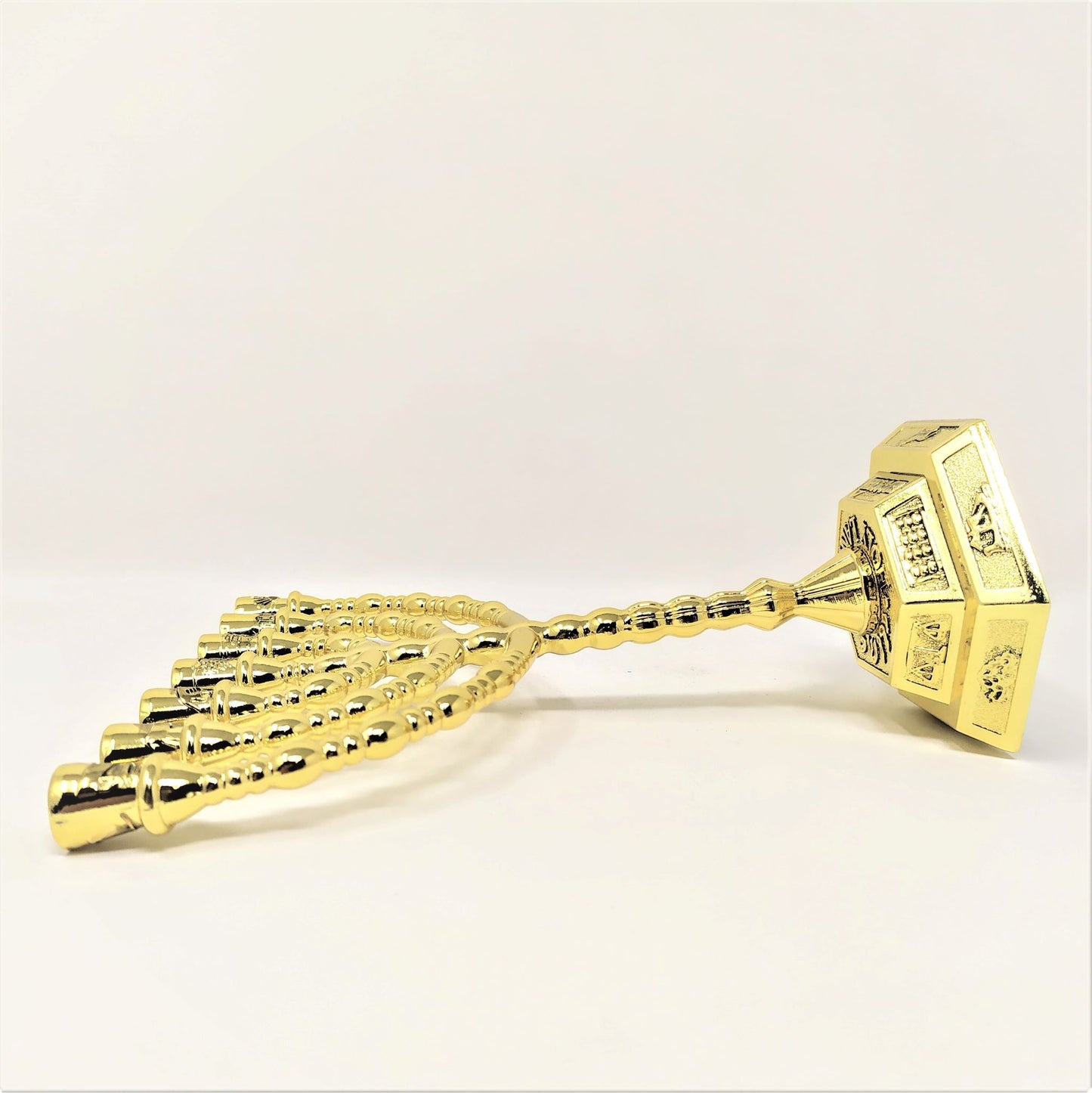 Menora 7 brazos 12 tribus 15.8 cm Dorado brillante 96141
