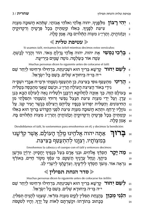 Sidur Artscroll en hebreo grande de rezos diarios con instrucciones y leyes del rezo en español sin fonética ni traduccion