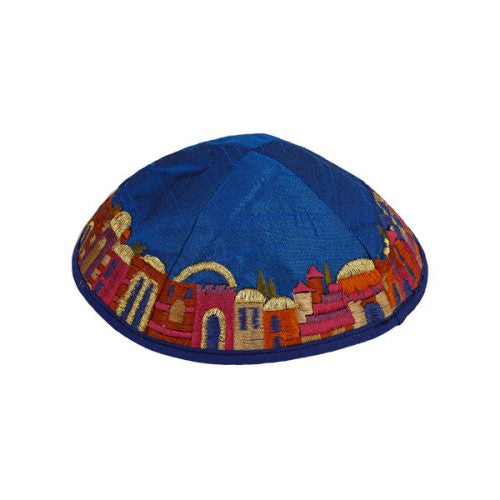 Kipa azul rey jerusalem YME-1L