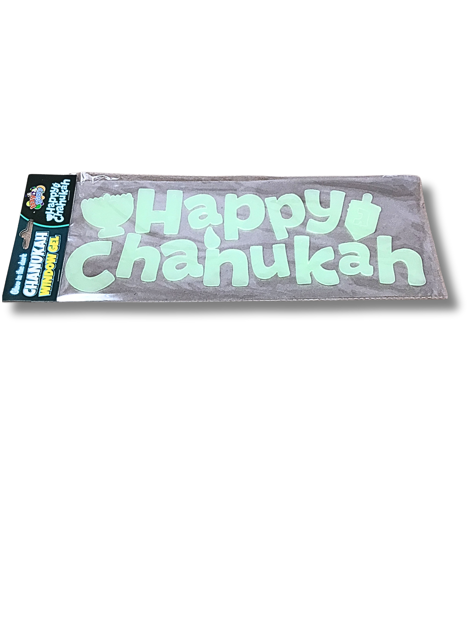 Chanukah window gel glow in the dark 78412