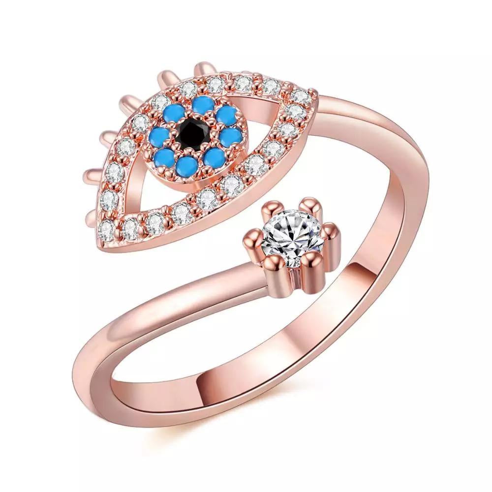 Anillo rosado ojo con lagrima - Libreria Jerusalem Centro