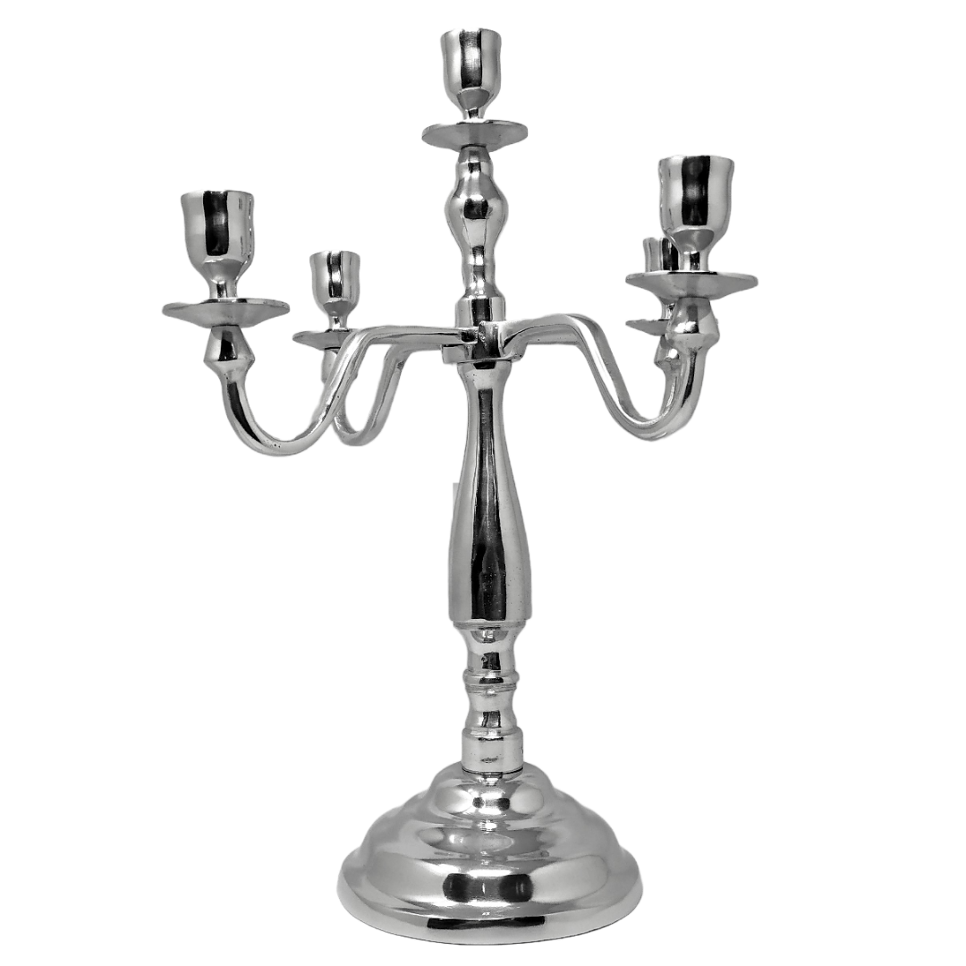 Candelabro pewter de 5 brazos 18824
