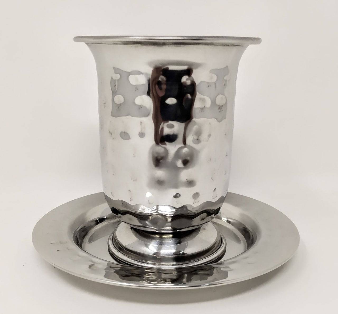 Copa con plato martillado sencillo 45519 - Libreria Jerusalem Centro