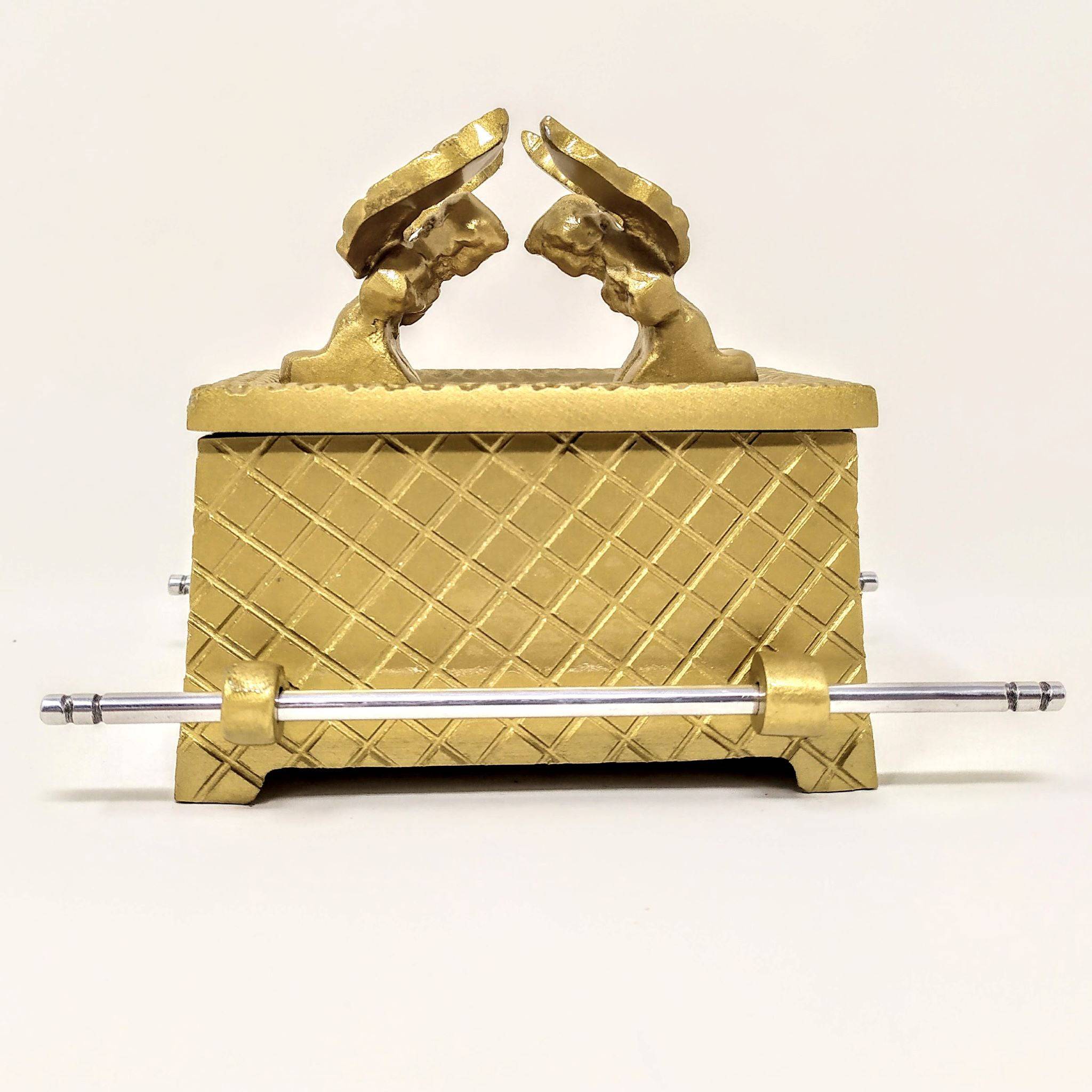 Arca de la alianza  chica de pewter dorada 18802 - Libreria Jerusalem Centro