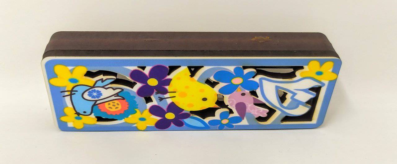 Estuche para mezuza madera pintada - Libreria Jerusalem Centro