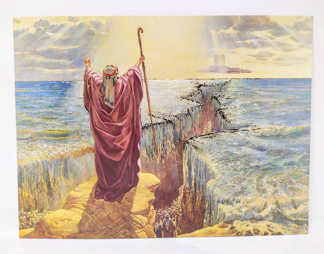 Poster Moises Cruzando el mar rojo $12 - Libreria Jerusalem Centro