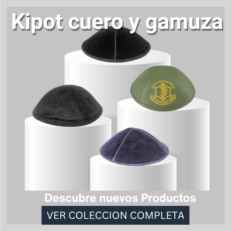Kipot cuero y gamuza