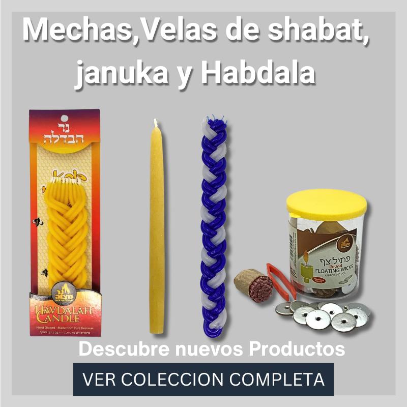 Mechas, Velas de shabat, januka y Habdala