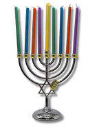 Janukia 9 brazos Tiferet Yerushalaim 18 cm para velas 01490